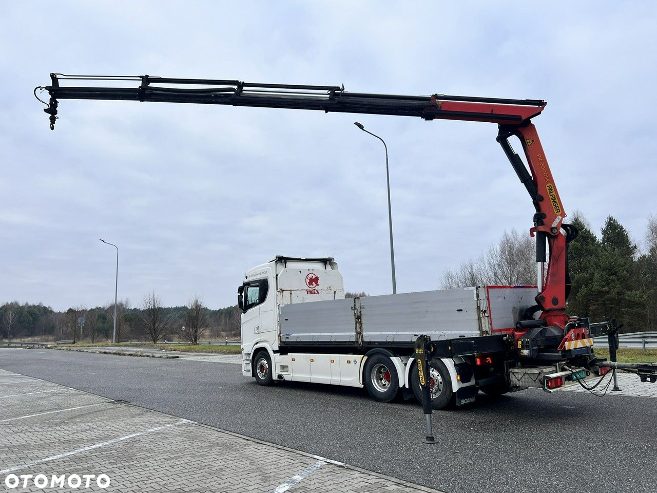 Scania s730 zestaw z przyczepa 2017/18 v8 palfinger dźwig z hds 6x2/4 - 14