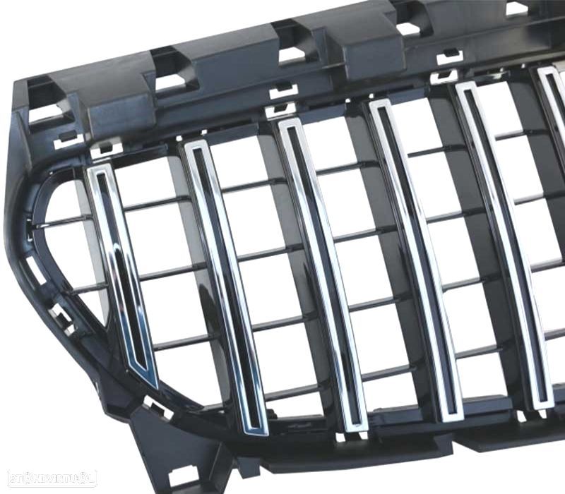 GRELHA MERCEDES CLA C117 16-18 LOOK AMG GT PRETO CROMADO - 4