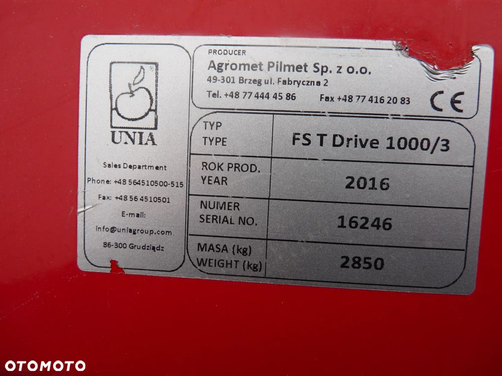 Unia FS T DRIVE 1000/3 - 8