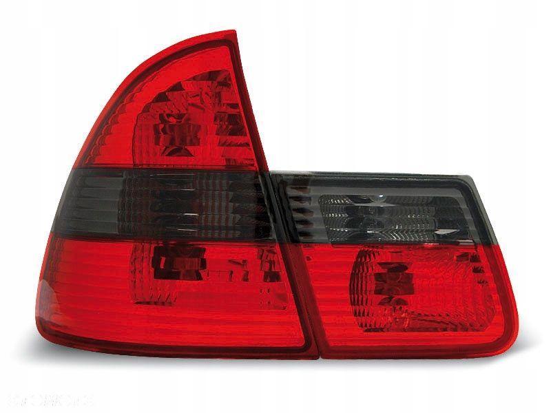 lampy tylne bmw e46 touring 99-05 clear red smoke - 1