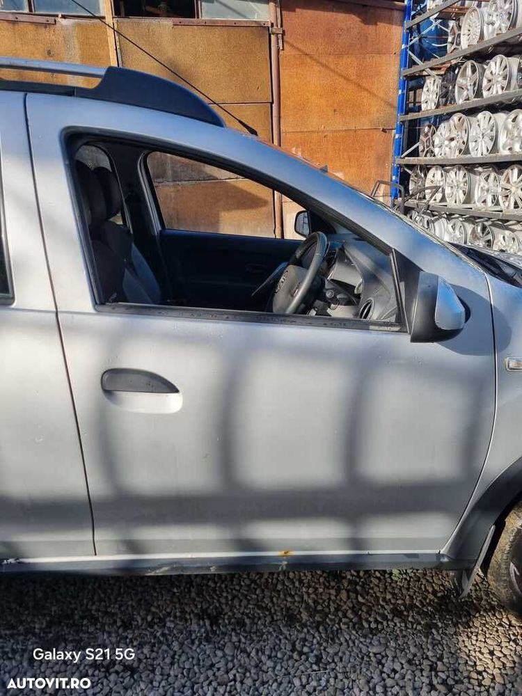 Usa Dreapta Fata Dacia Sandero 2 Stepway 2012 - 2016 SUV 4 Usi PLATINUM SILVER Ted69 ... - 1