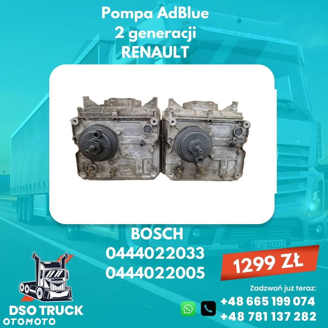 Pompa AdBlue 2gen 7421582905 BOSCH 0444022033 7421002997 BOSCH 0444022005 Renault - 1