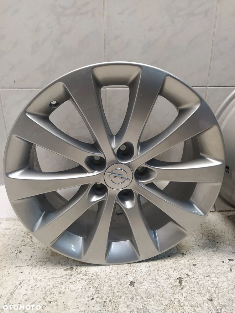 OPEL MERIVA B ASTRA ZAFIRA 7X17 ORYGINALNE FELGI ALUMINIOWE R17 ET47 5X110 DEKIELKI OPEL ORYGINAŁ - 3