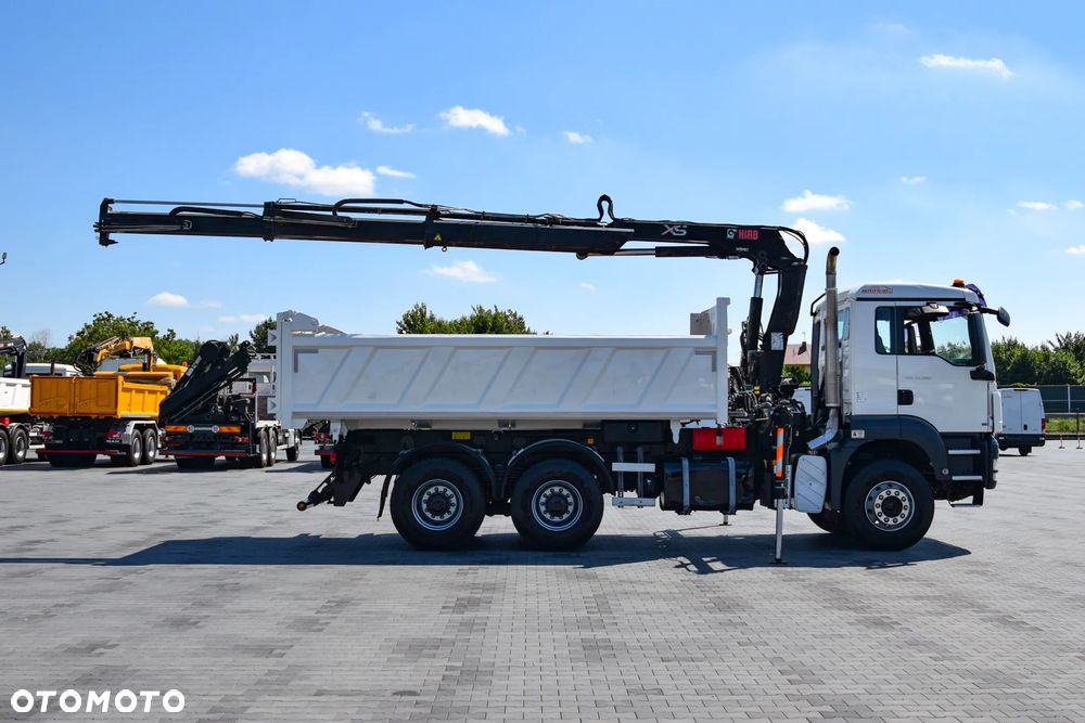 MAN TGS 33.360 / 6x4 / HDS HIAB 122 E-2 HIDUO / STEROWANIE RADIOWE / WYWROTKA / HYDROBURTA / AUTOMAT / KLIMA / TEMPOMAT / KAMERA COFANIA / SPROWADZONY - 4