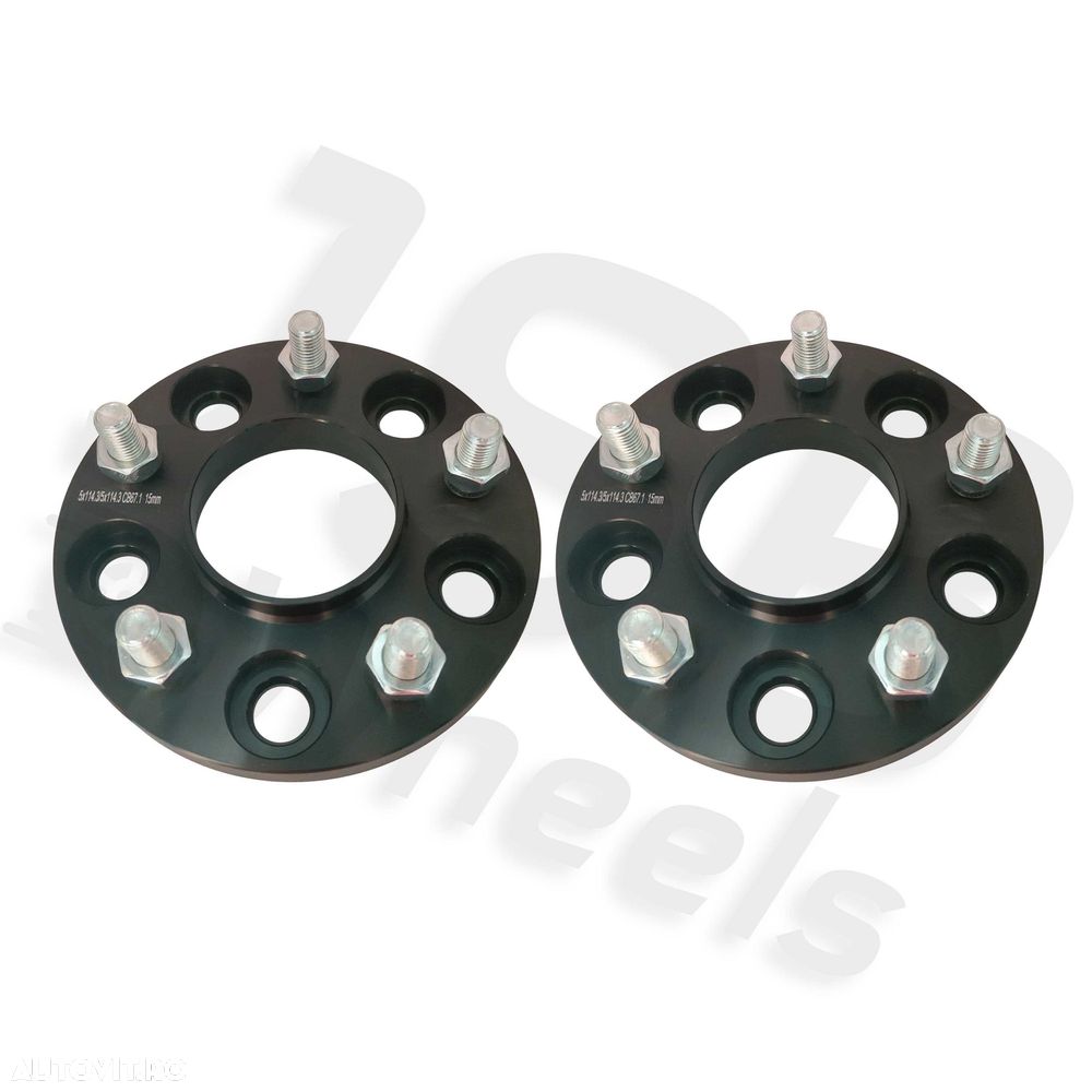 Flanse distantiere cu prindere dubla noi 5x114.3 pentru Mazda, Hyundai, Kia si Mitsubishi - 1