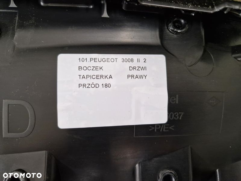 PEUGEOT 3008 II 2 BOCZEK DRZWI TAPICERKA PRAWY PRZÓD - 6