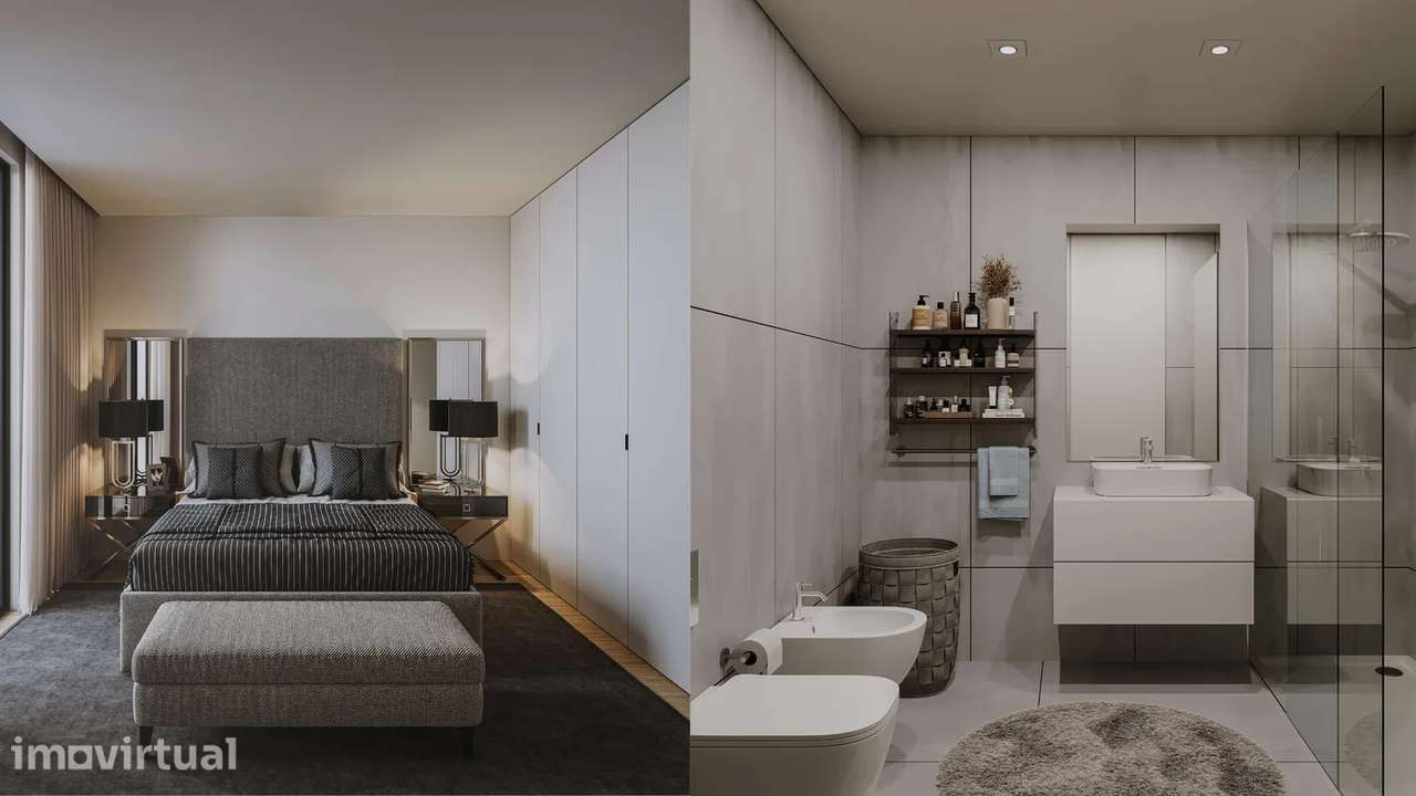 T1+1 Novo no Centro de Canidelo, com Jardim e Campo de Paddle - Grande imagem: 2/11