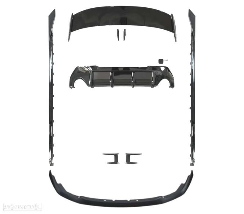 KIT AERO BMW F40 19- LOOK M PERFORMANCE PRETO BRILHANTE - 4