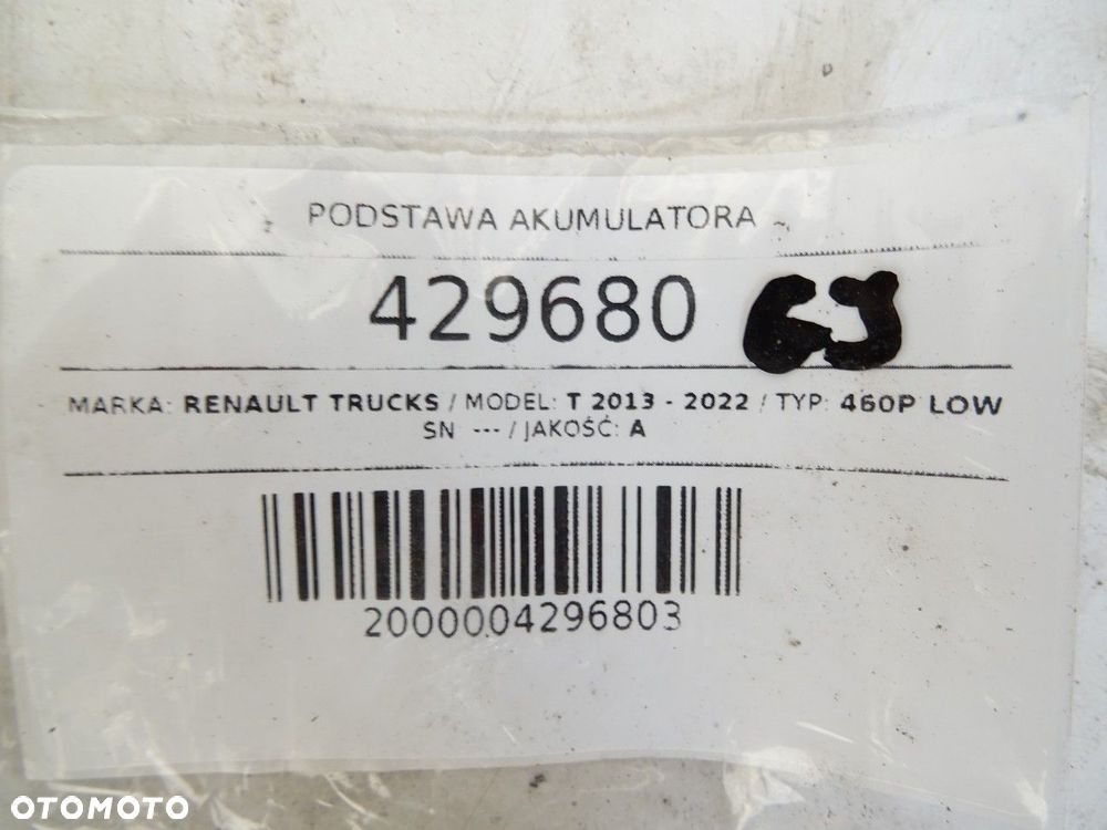 PODSTAWA AKUMULATORA  RENAULT TRUCKS T 2013 - 2022 460P LOW 338 kW [460 KM] 6x2 2013 - 8