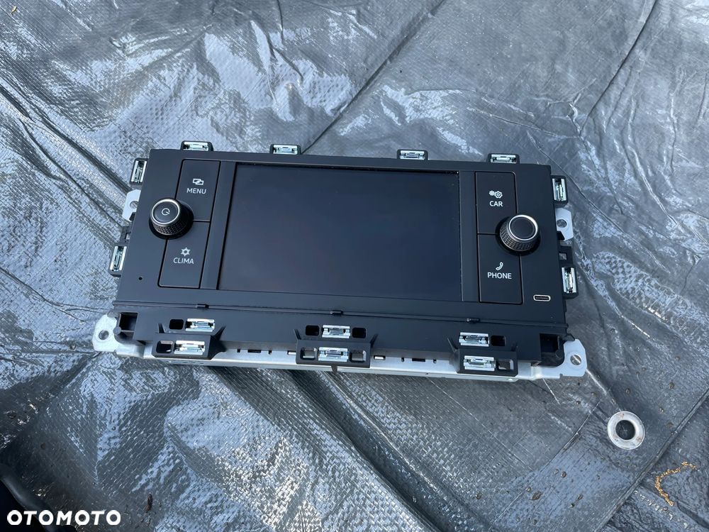 Vw Caddy V 2K7 radio media  wyświetlacz ekran panel sterowania 2K7035130A - 1