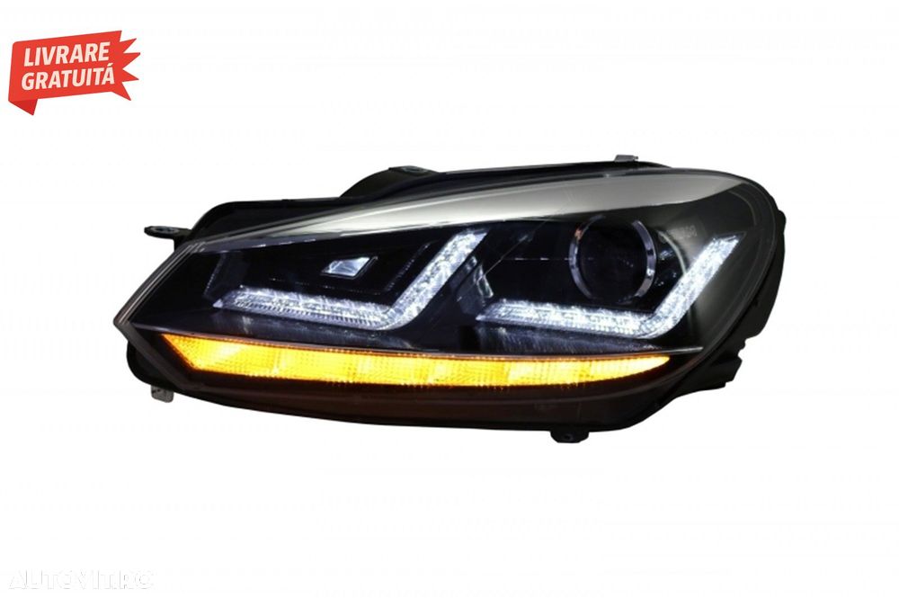 Faruri Osram LED Crom LEDriving Semnal Dinamic si Grila Centrala VW Golf 6 VI (200- livrare gratuita - 3