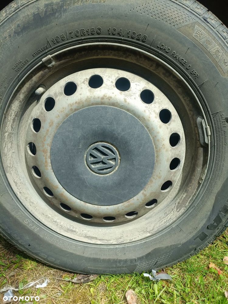 VOLKSWAGEN TRANSPORTER T4 90-04 1997 r. komplet 4 sztuki felgi stalowe 15'' * - 1