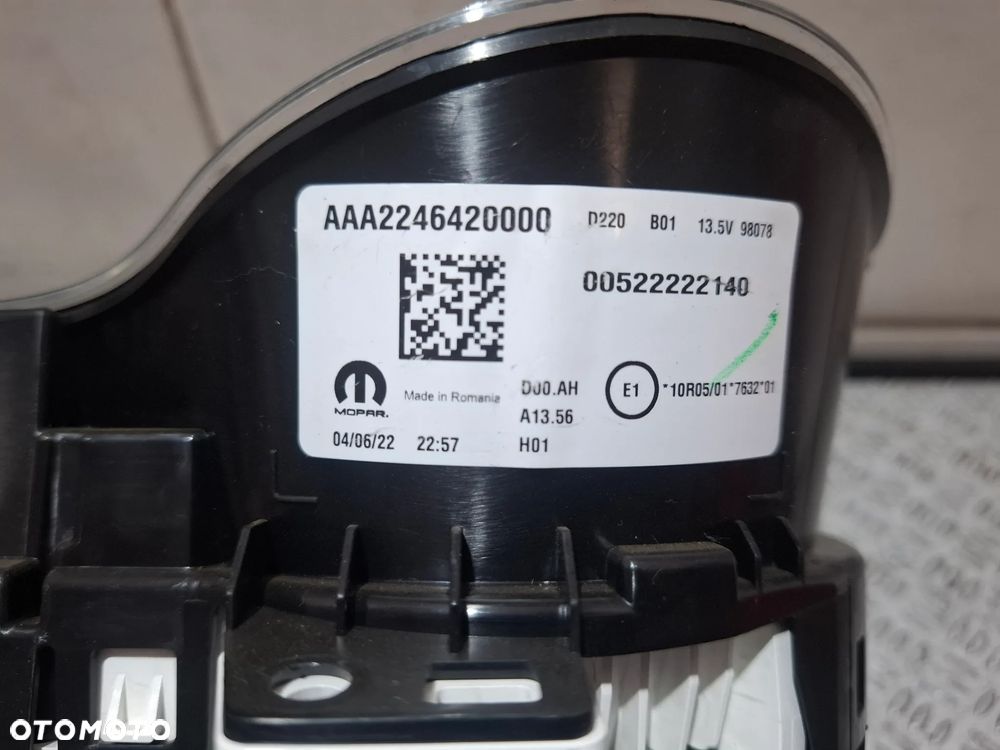 Licznik zegary Fiat Tipo II 2022 rok nr AAA2246420000 00522222140 - 3