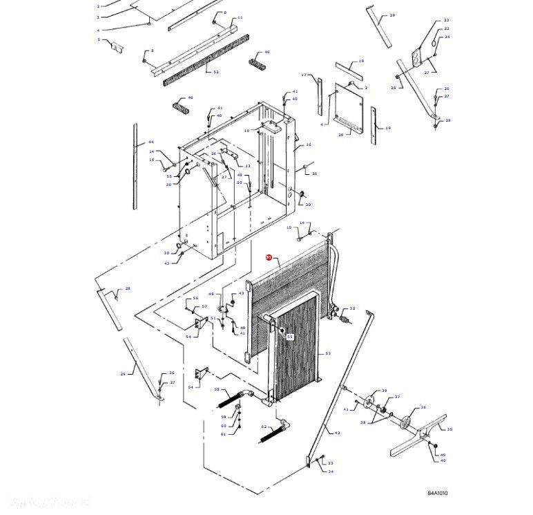 Massey Fergusson MF 30 - chłodnica oleju hydraulicznego D28750776 - 1