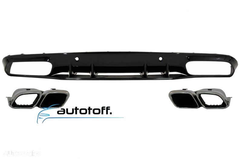 Difuzor C-Class C205 A205 compatibil cu Mercedes (14-19) Chrome C63S - 2