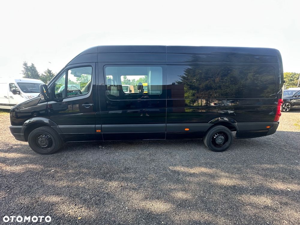 Volkswagen Crafter 2.0tdi 136ps 6oso brygadowka Maxi czarna - 10