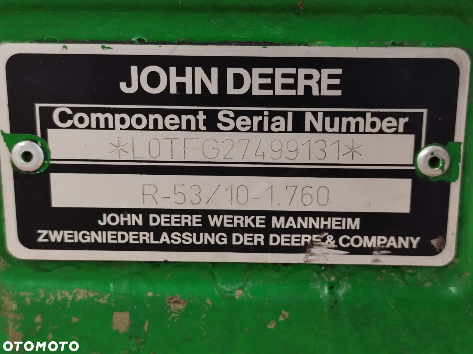 Dyferencjał tył LOTFG27499131 JOHN DEERE 6430 - 12