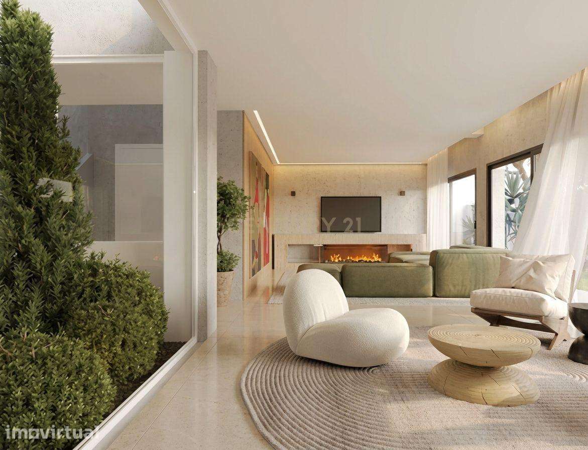 Moradia T4+1 contemporânea com piscina e jardim em Birre - Grande imagem: 5/19