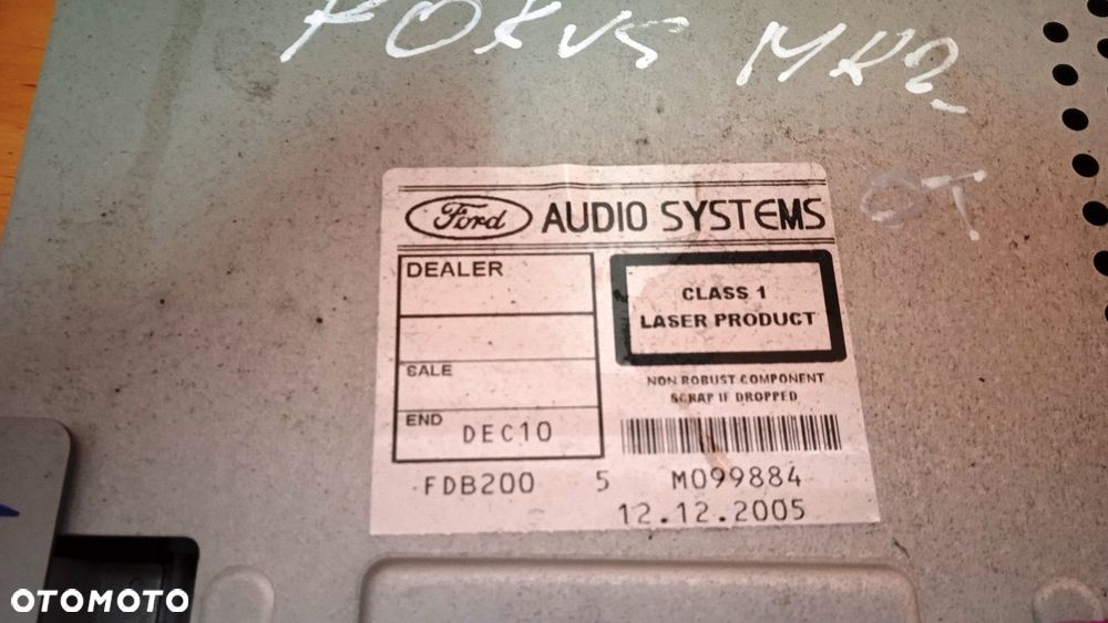 Radio Fabryczne Ford Focus MK2 6S6118C815AF - 2