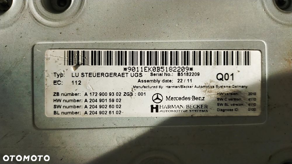 MERCEDES MODUŁ GSM STEROWNIK A1729009302 - 2