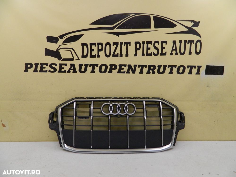 Grila radiator Audi Q7 4M S-Line facelift,  2019, 2020, 2021, 2022, 2023, cod origine 4M0853651AJ. - 1