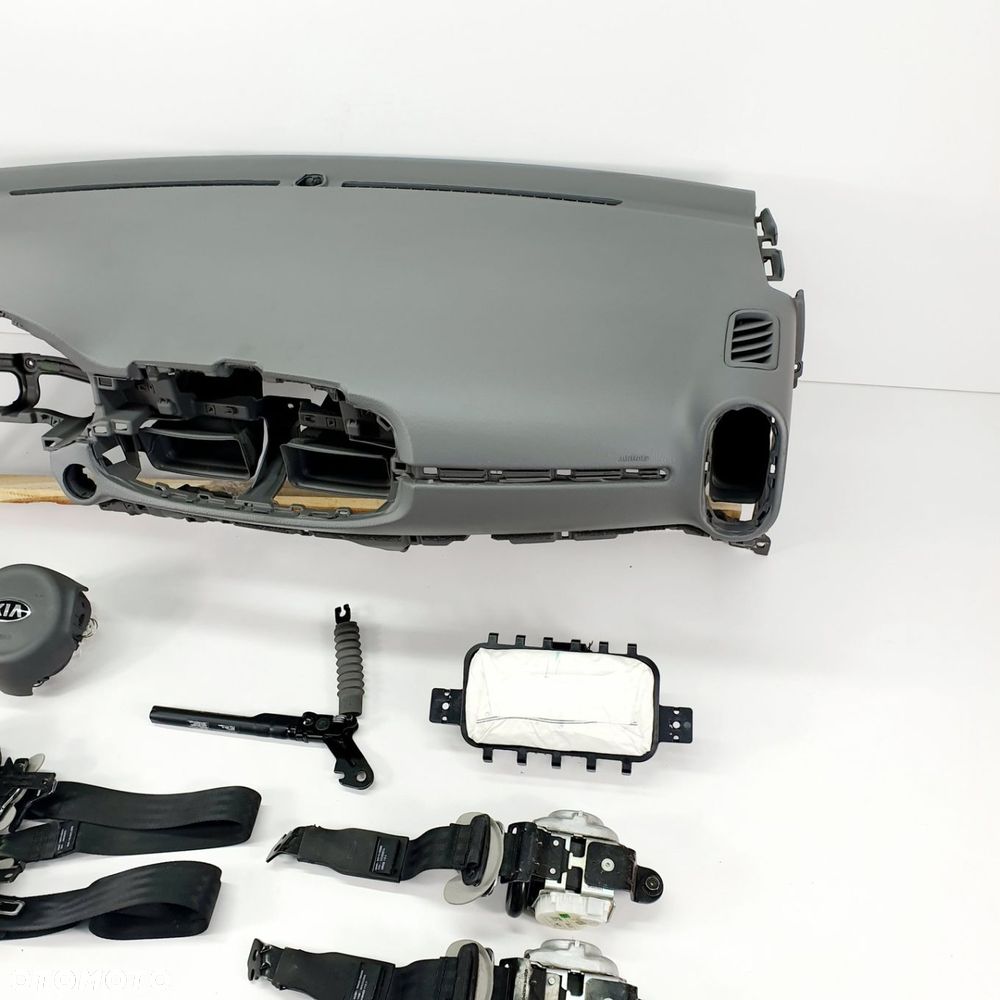 PICANTO X DESKA ROZDZIELCZA KONSOLA KOKPIT PULPIT PODUSZKI AIRBAG AIR BAG PASY KIT SET - 3