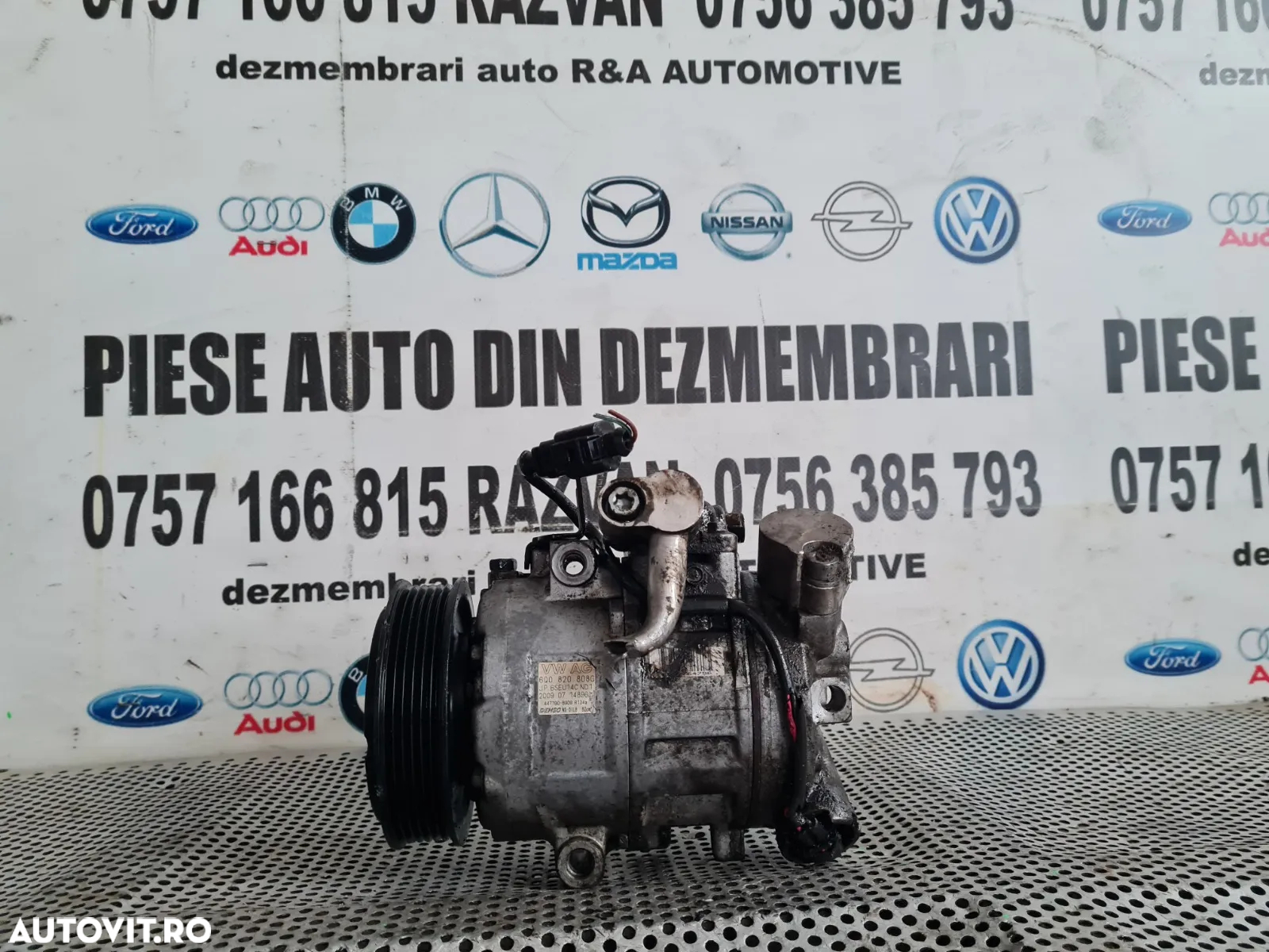 Compresor Clima Aer Conditionat AC Skoda Fabia 2 Roomster Praktik Seat Ibiza Vw Polo 6R An 2008-200 - 6