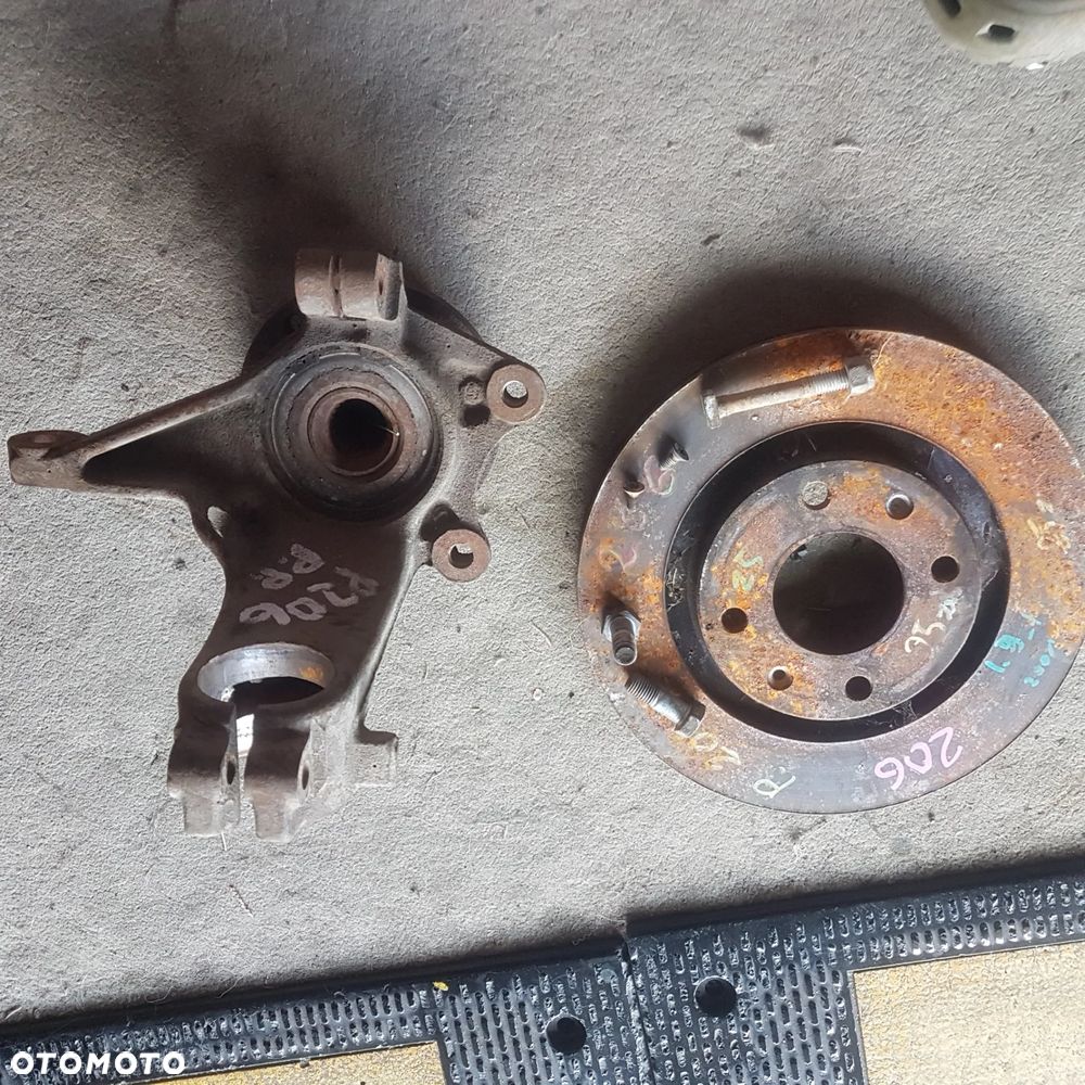 piasta zwrotnica łożysko peugeot 206 abs posiadam wszystkie części - 5
