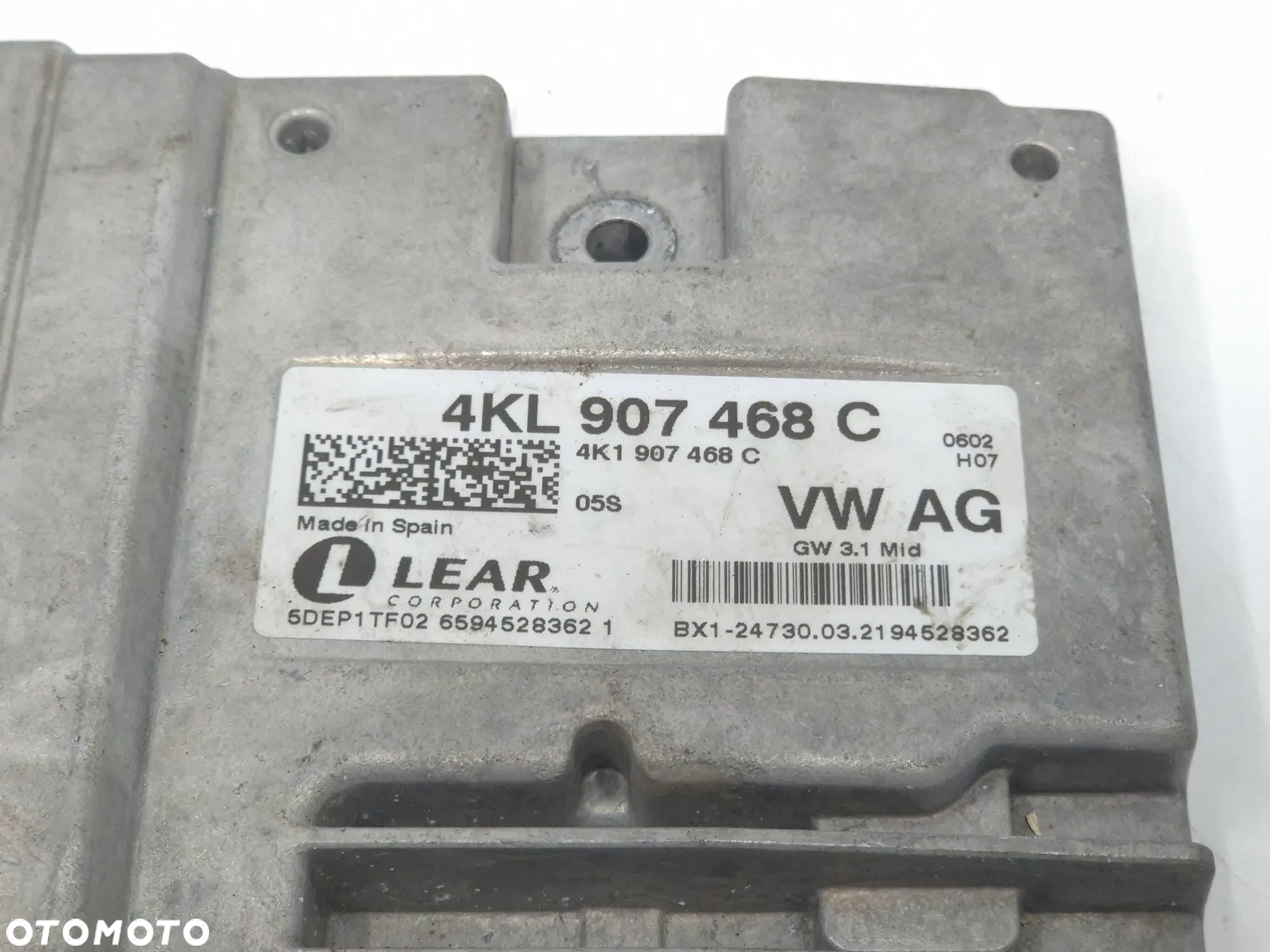 Moduł sterownik Gateway Audi Q4 E-TRON 4KL907468C - 2