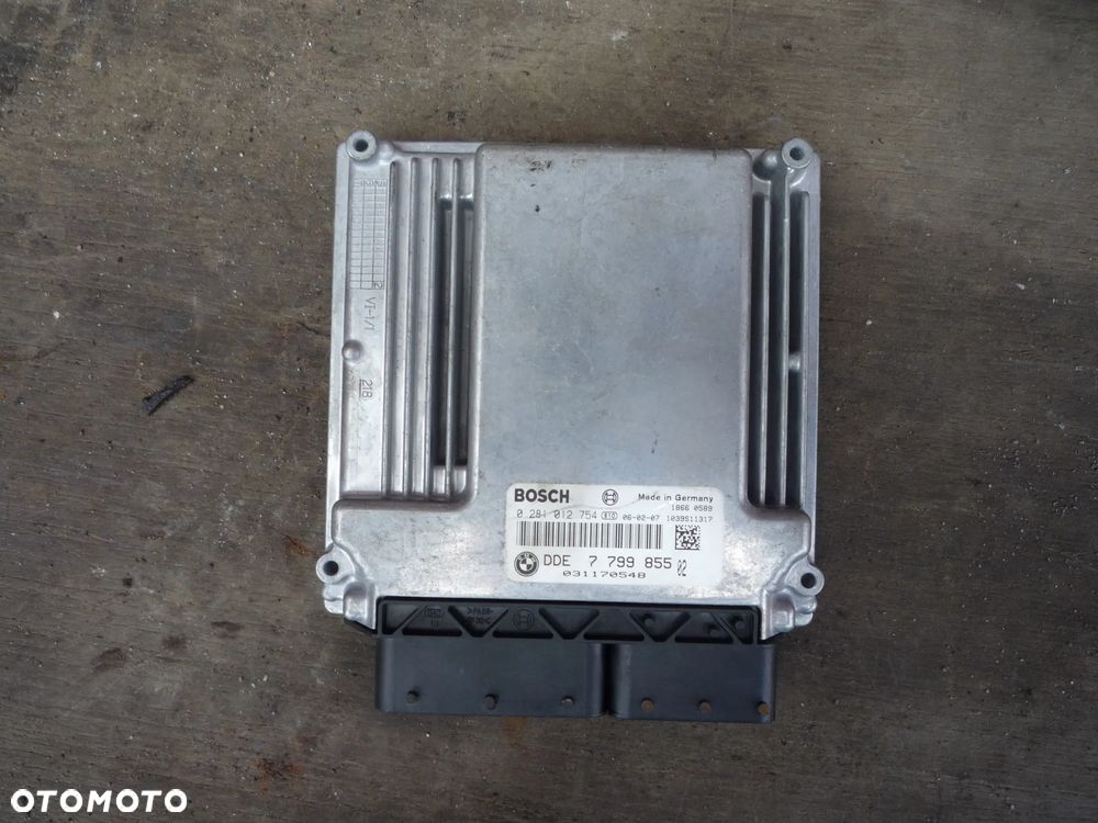 BMW E61 2.0D STEROWNIK SILNIKA DDE7799855 0281012754 - 2