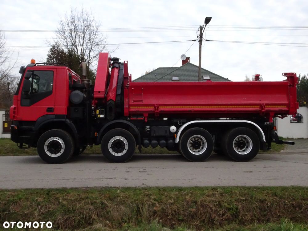 Iveco Trakker 500 Wywrotka 8x4 Kipper Hydroburta  HDS Palfinger PK 26002 EH Pojazd Specjalny - 3