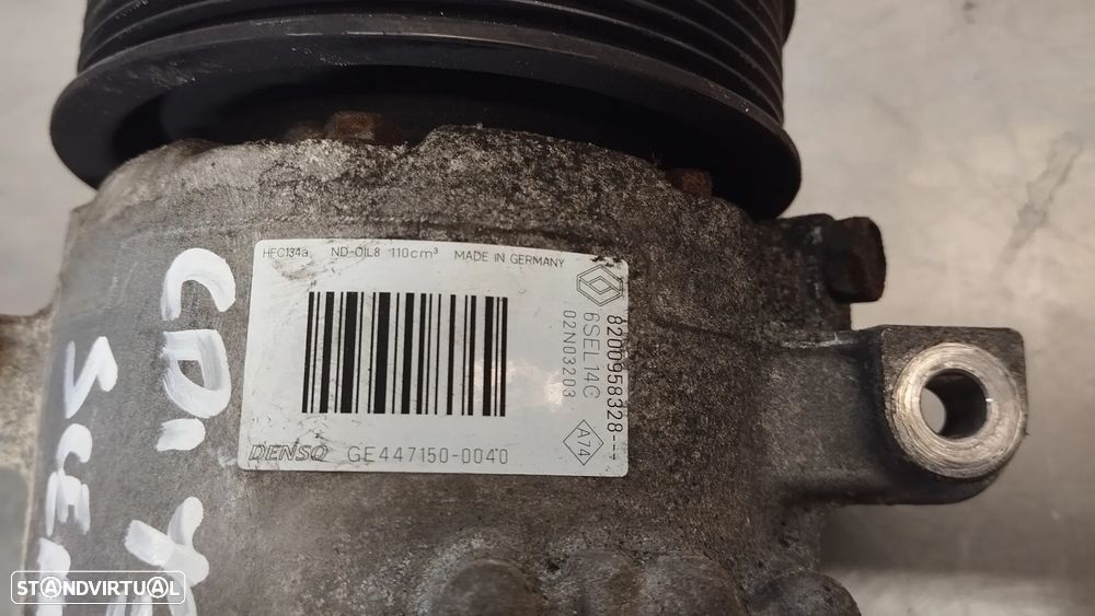 COMPRESSOR AC RENAULT MEGANE III / SCENIC III 1.6DCI REF. 447150-0040 8200958328 - 3