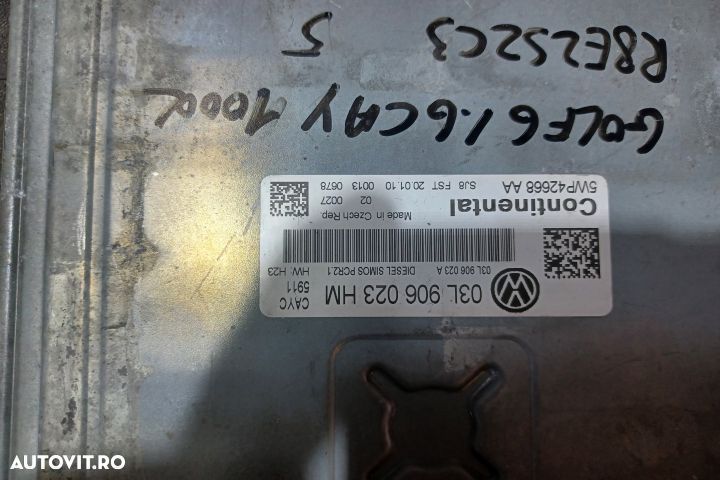 Calculator motor ECU 03L906023HM 5WP42668AA - 1.6 CAY 03L906023HM 5WP - 3
