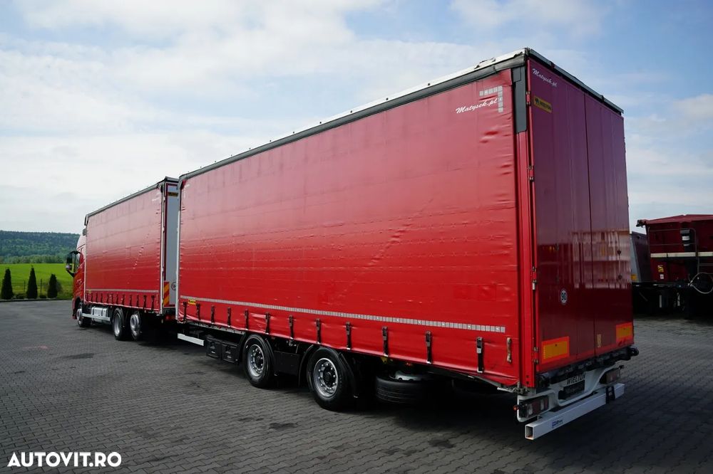 Volvo FH 460 / COMBINAT TANDEM / 120 M3 / TRANSITION / I-SAVE / I-PARK COOL / DIRECȚIE CU RIDICARE AXLE / WIELTON / CORTINĂ ARMATĂ - 3
