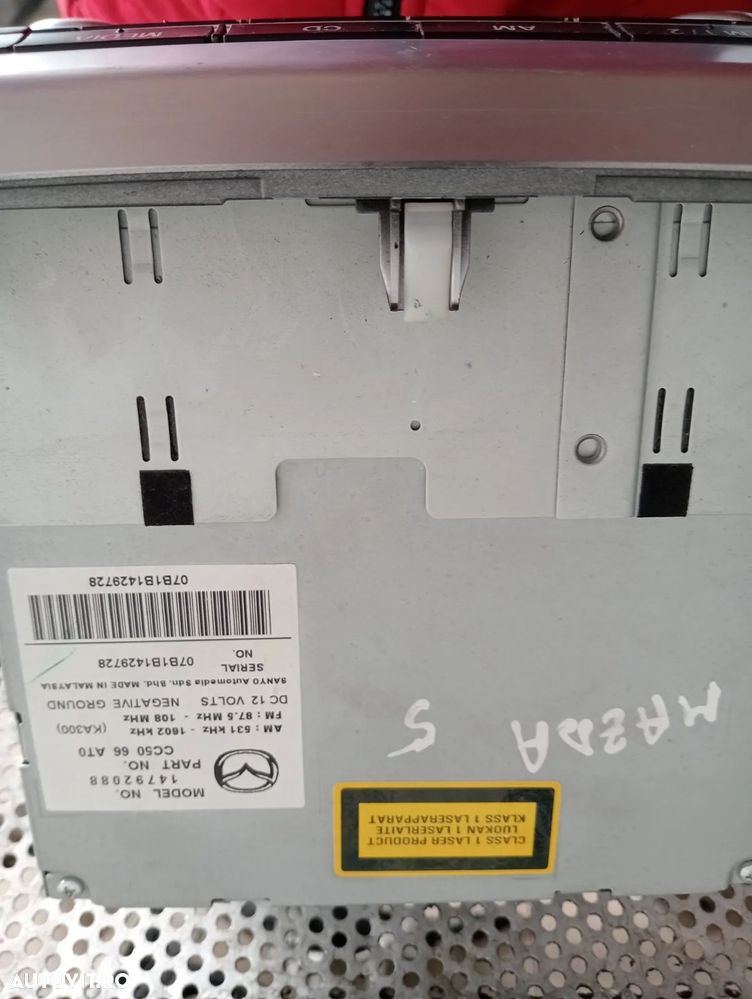 Radio Cd Original  Mazda 5  An 2005 -2006-2007-2008-2009-2010  Factura si Garantie  Dezmembrez - De - 3