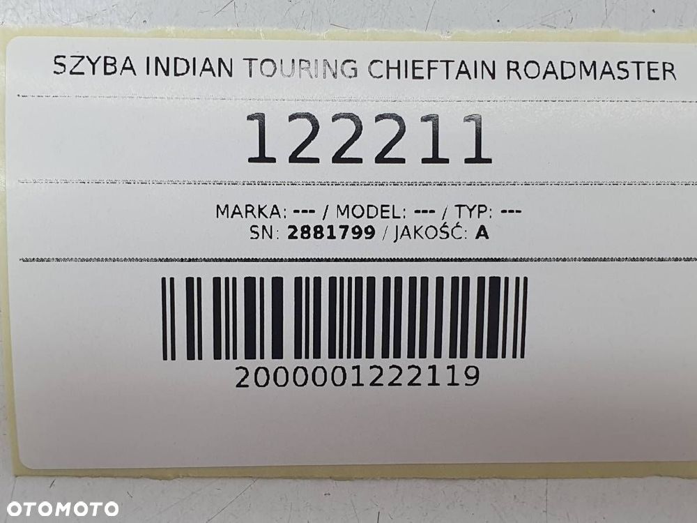 SZYBA INDIAN TOURING CHIEFTAIN ROADMASTER - 8