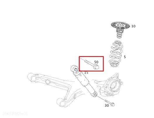 MERCEDES VITO W639 Sruba amortyzatora tyl - 2