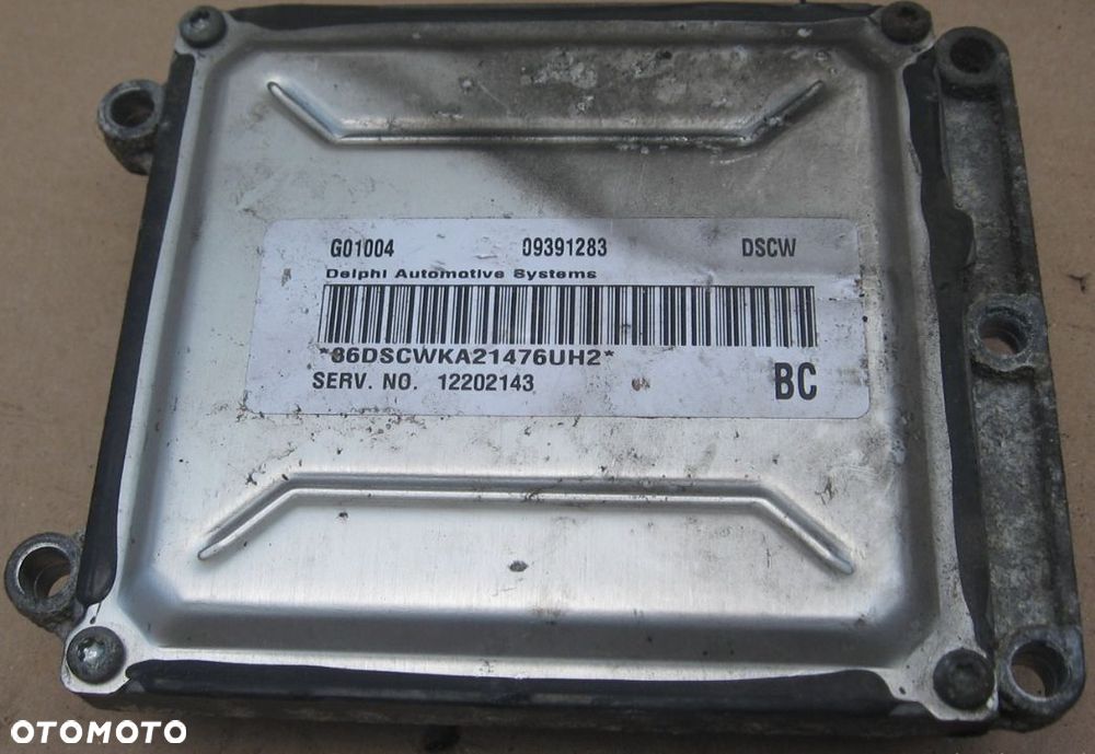 ASTRA II ZAFIRA A 2.2 16V 09391283 zestaw startowy sterownik silnika OPEL - 2