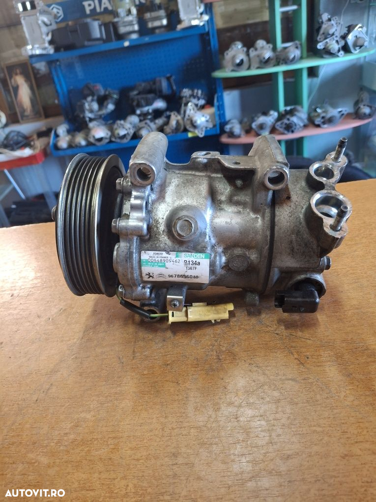 Compresor aer condiționat Citroen DS3 Peugeot 1.4 1.6 Hdi - 4