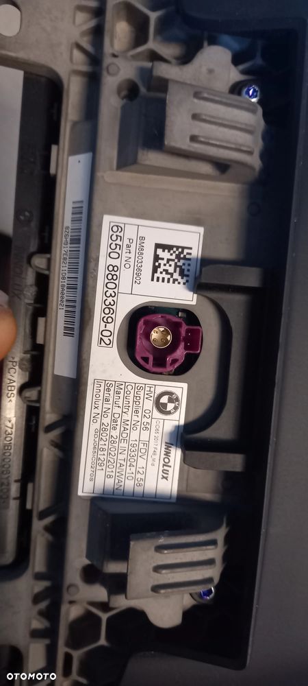 BMW X1 F48 X2 F39 WYŚWIETLACZ EKRAN MONITOR NAWIGACJI 8803369 - 2