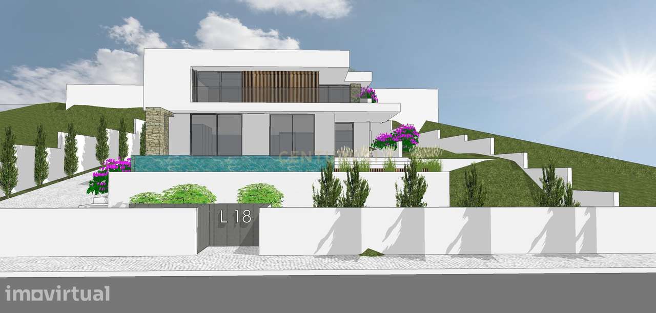 Lote Urbano de 846 m² | Projeto Aprovado para Moradia Isolada com Pisc - Grande imagem: 5/18