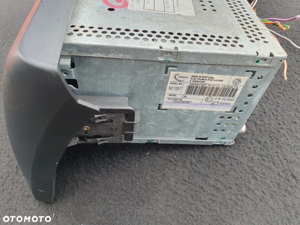 FIAT STILO RADIO RADIOODTWARZACZ CD 735296997 WTYCZKI INSTALACJA - 7