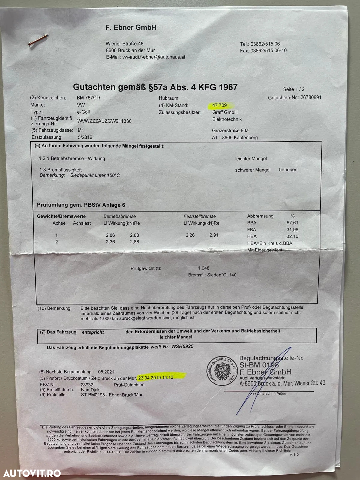 Volkswagen e-Golf - 37