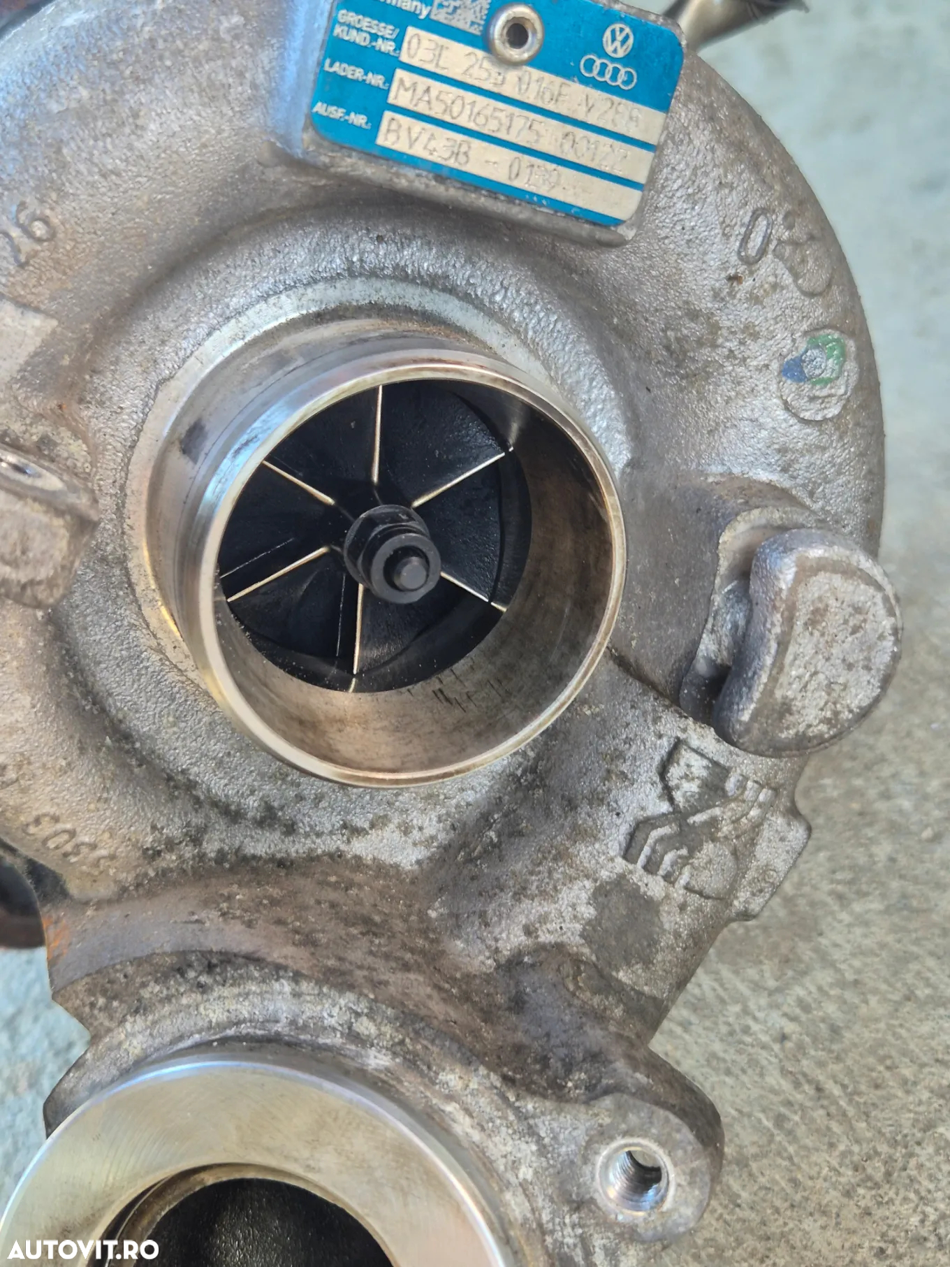 Turbina 2.0 TDI / CBAB, CBAA, CBDB, CBDC VW PASSAT B6 / TIGUAN / GOLF 6 / GOLF5 / AUDI A3 - 3