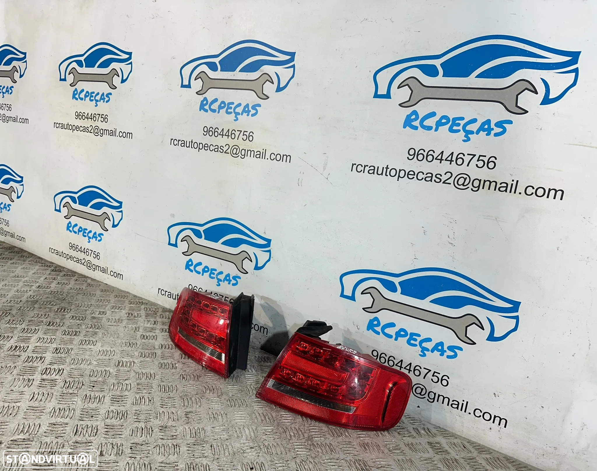 .Conjunto Farolins Led Originais Tras Traseiro Direito Esquerdo Audi A4 B8 Sedan F30 2008 - 2016 - 2
