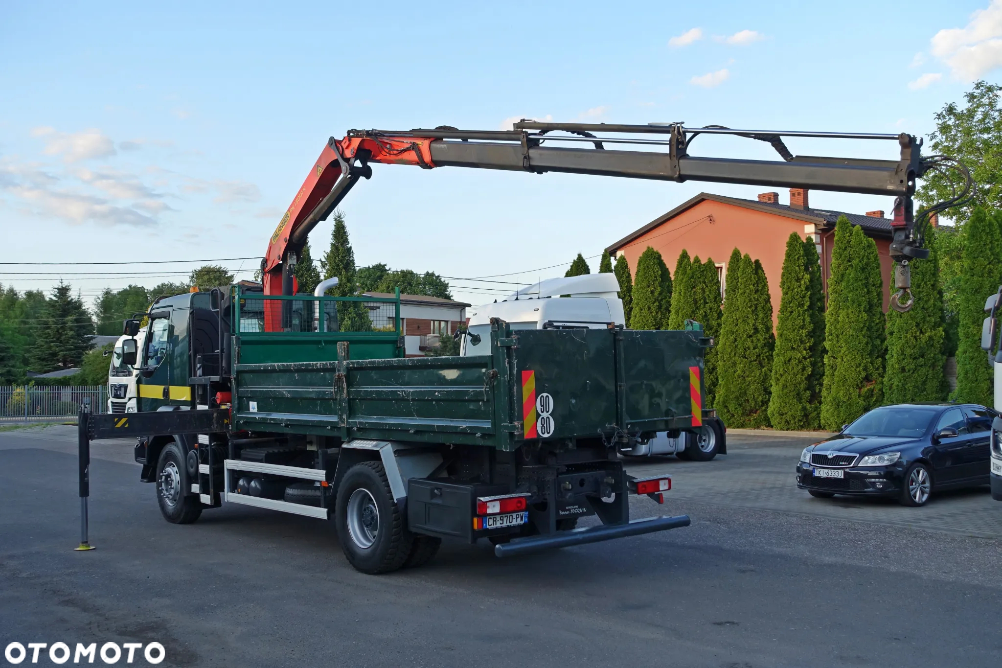 Renault KERAX 380 DXI / 2013R / WYWROTKA+HDS PALFINGER PK 13001K / NOWE OPONY / ROTATOR / ŁYŻKA / HAK / EURO 5 / SUPER STAN - 9