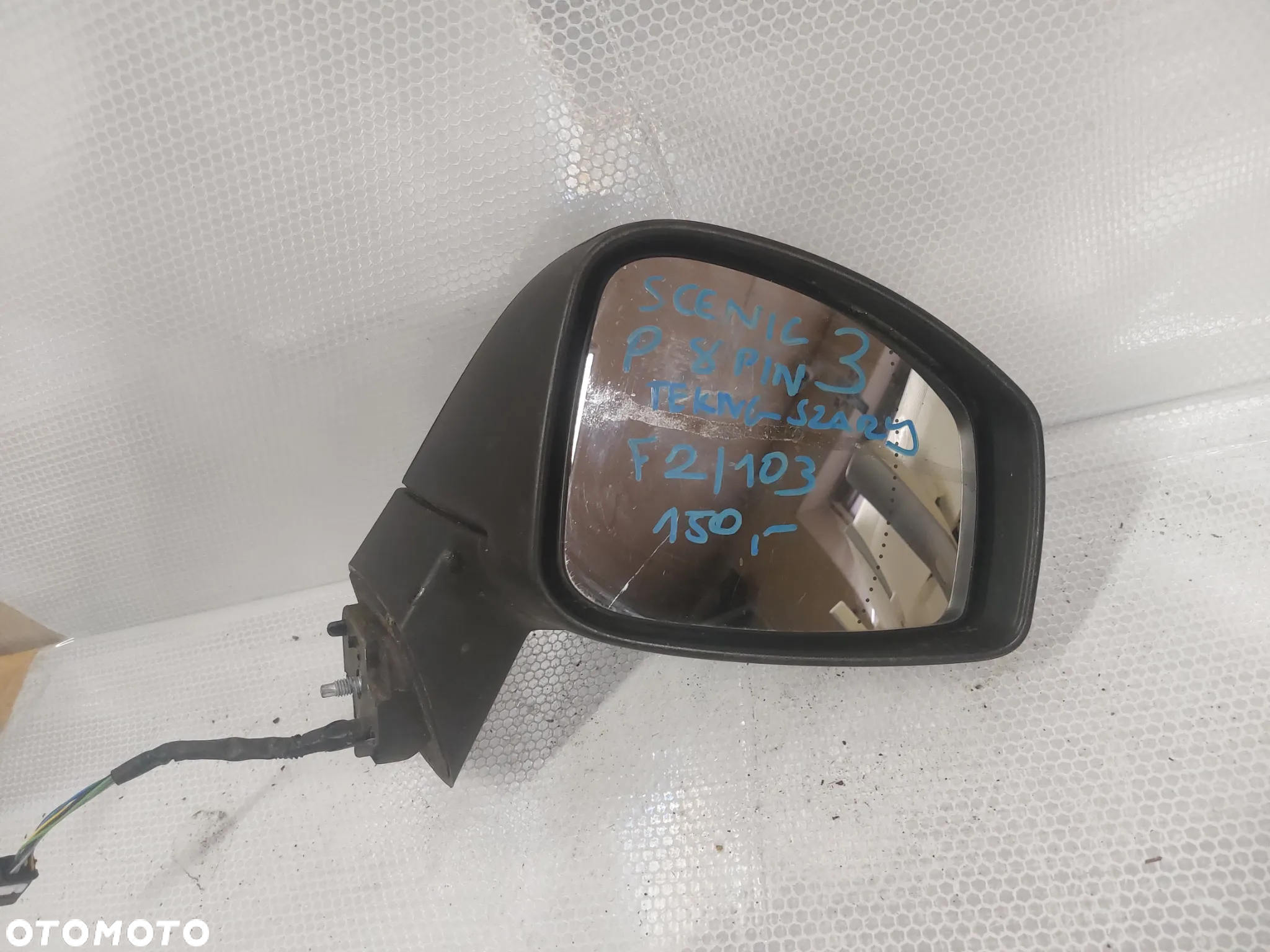 - LUSTERKO ELEKTRYCZNE PRAWE RENAULT SCENIC 3 III TEKNG SZARY 8PIN - 4