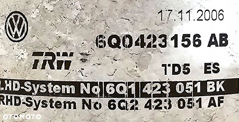 pompa wspomagania audi / seat / skoda / vw 6q0423156ab - 5
