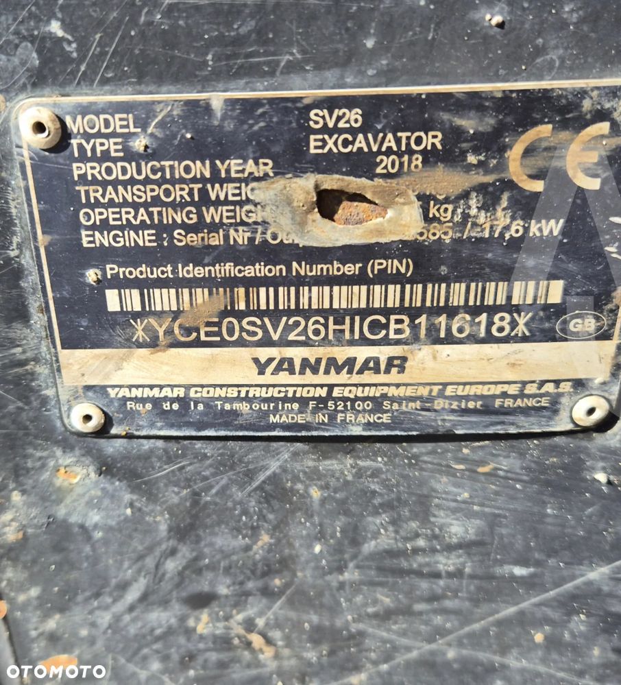 Yanmar SV26 - 15
