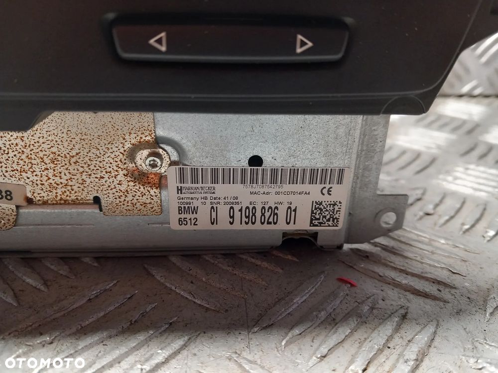 BMW E91 E90 RADIO CZYTNIK CD NAVIGACJI MULTIMEDIA 9198826 - 4